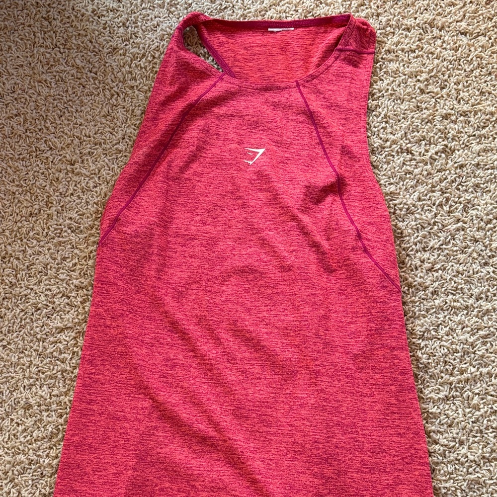 Gymshark Heathered Pink Tank Top